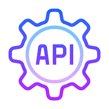blue and purple API logo