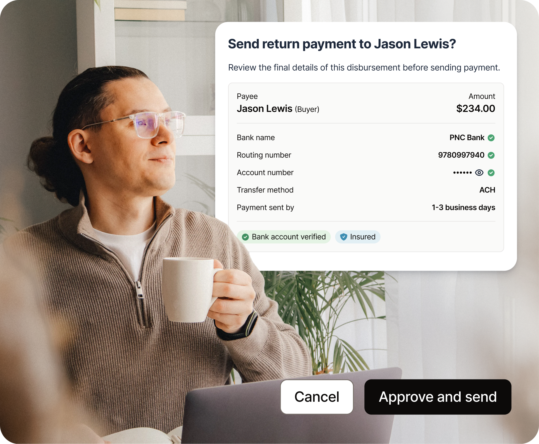 Return buyer earnest money depostis in minutes, not weeks.